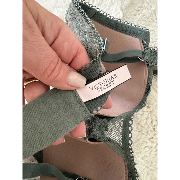 Victoria's Secret 34D Dream Angels Lined Demi Bra Black Lace - Picture 6 of 8